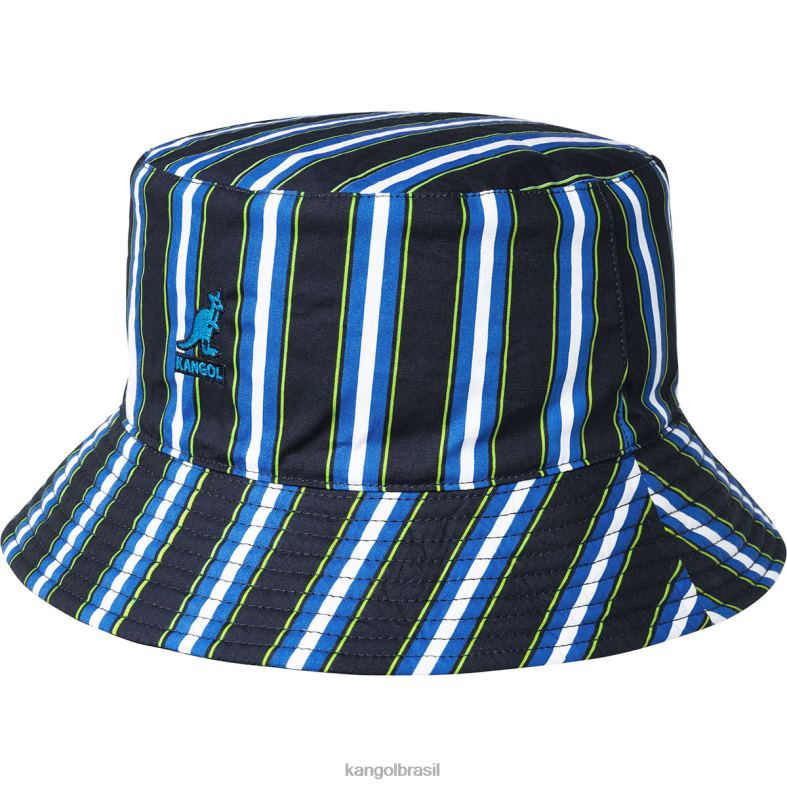chapelaria | Kangol unissex marinha balde padrão duplo Z4880704