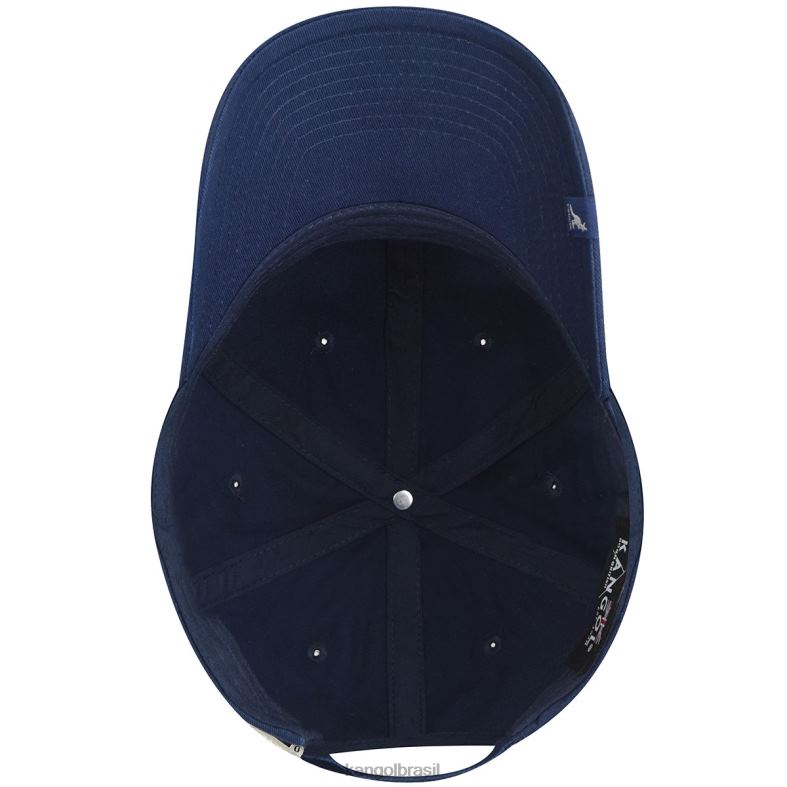 chapelaria | Kangol unissex marinha beisebol ajustável de algodão Z4880334