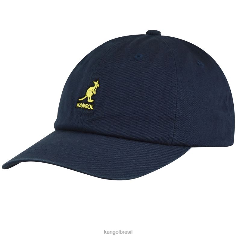 chapelaria | Kangol unissex marinha beisebol lavado Z4880339