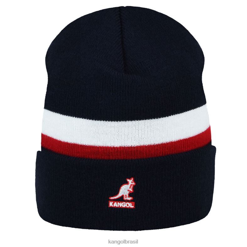 chapelaria | Kangol unissex marinha gorro de listras duplas Z4880821