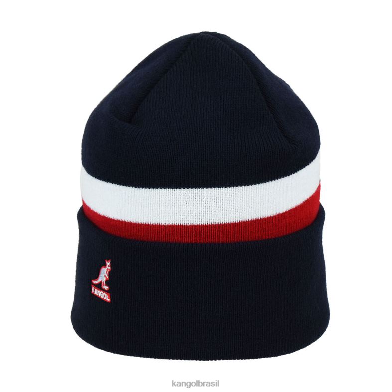 chapelaria | Kangol unissex marinha gorro de listras duplas Z4880821