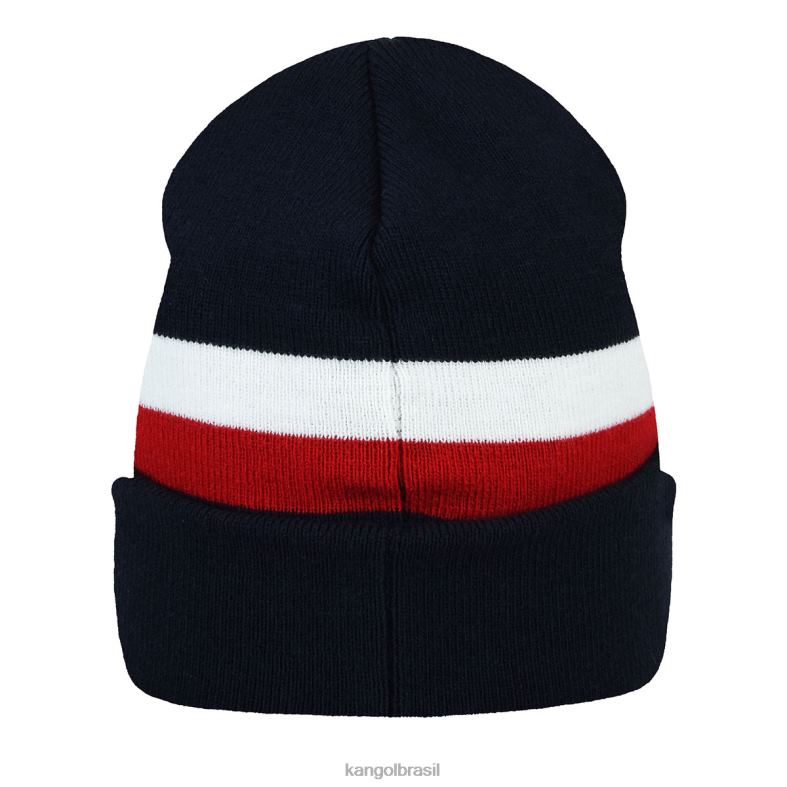 chapelaria | Kangol unissex marinha gorro de listras duplas Z4880821