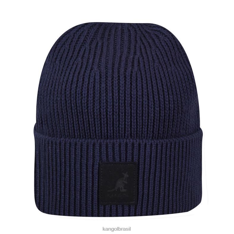 chapelaria | Kangol unissex marinha gorro de remendo Z4880855