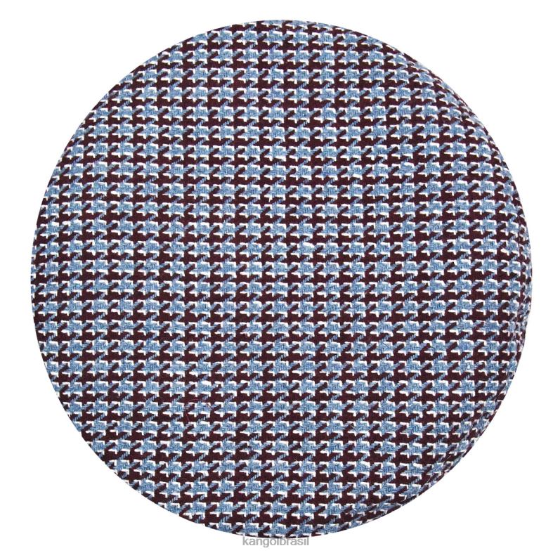 chapelaria | Kangol unissex marrom/azul boina grade de dente Z4880425