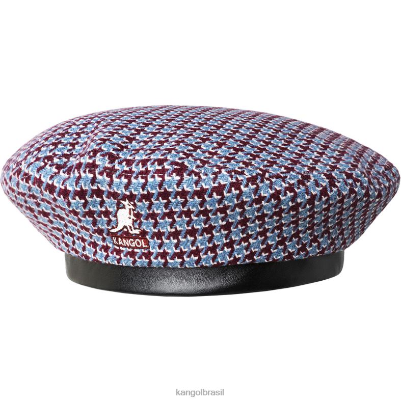 chapelaria | Kangol unissex marrom/azul boina grade de dente Z4880425