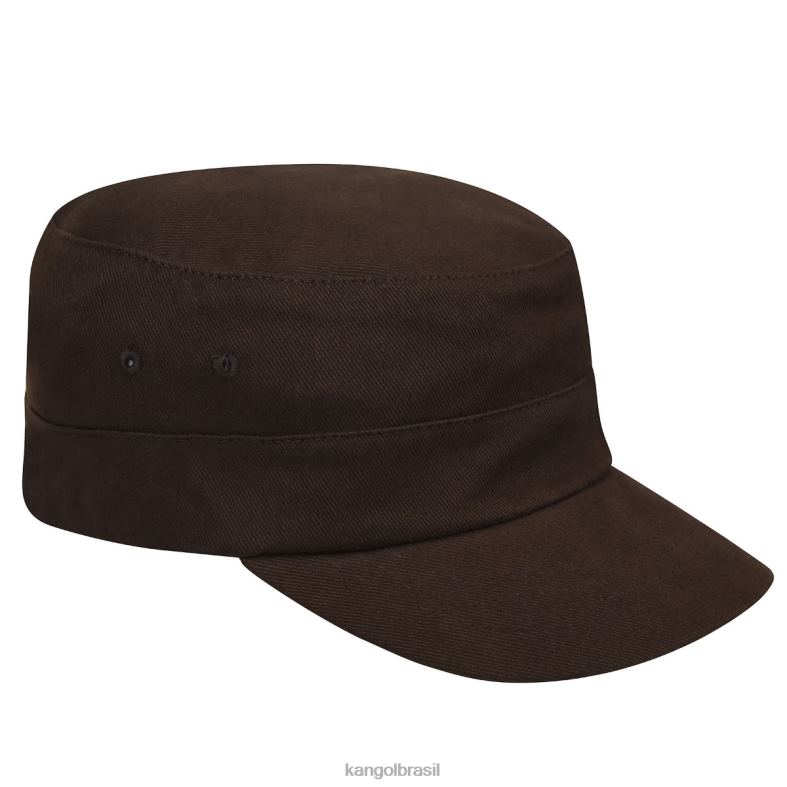 chapelaria | Kangol unissex marrom boné do exército de sarja de algodão Z4880260