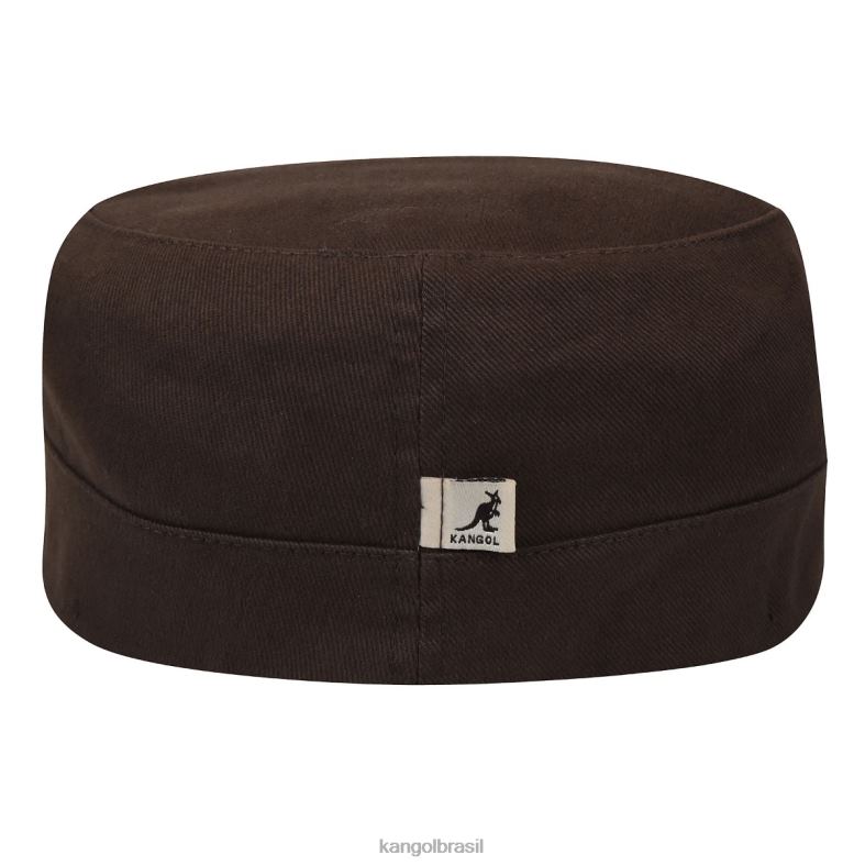chapelaria | Kangol unissex marrom boné do exército de sarja de algodão Z4880260