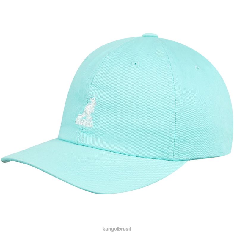 chapelaria | Kangol unissex matiz azul beisebol lavado Z4880343