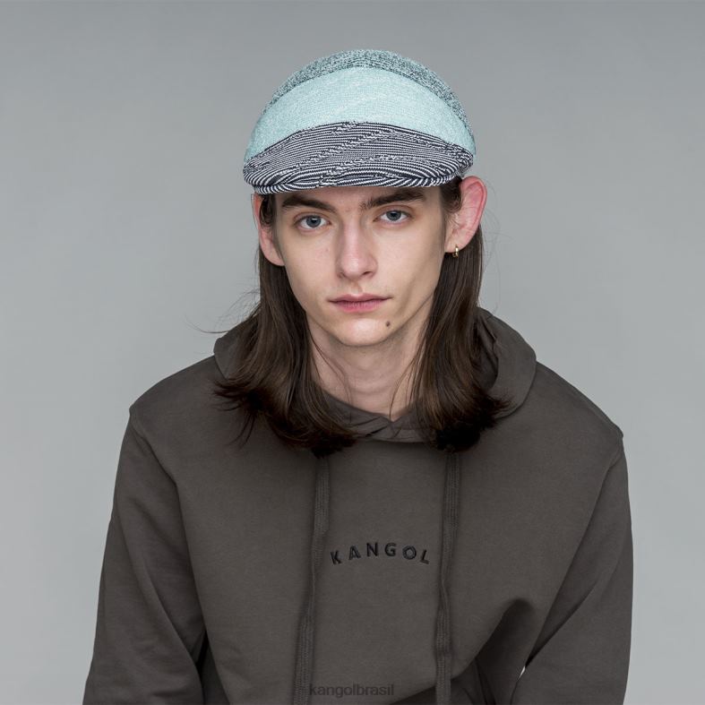 chapelaria | Kangol unissex matiz azul multi mancha ondulada 507 Z4880234