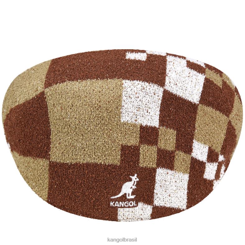 chapelaria | Kangol unissex mogno/aveia pop guingão 504 Z488011
