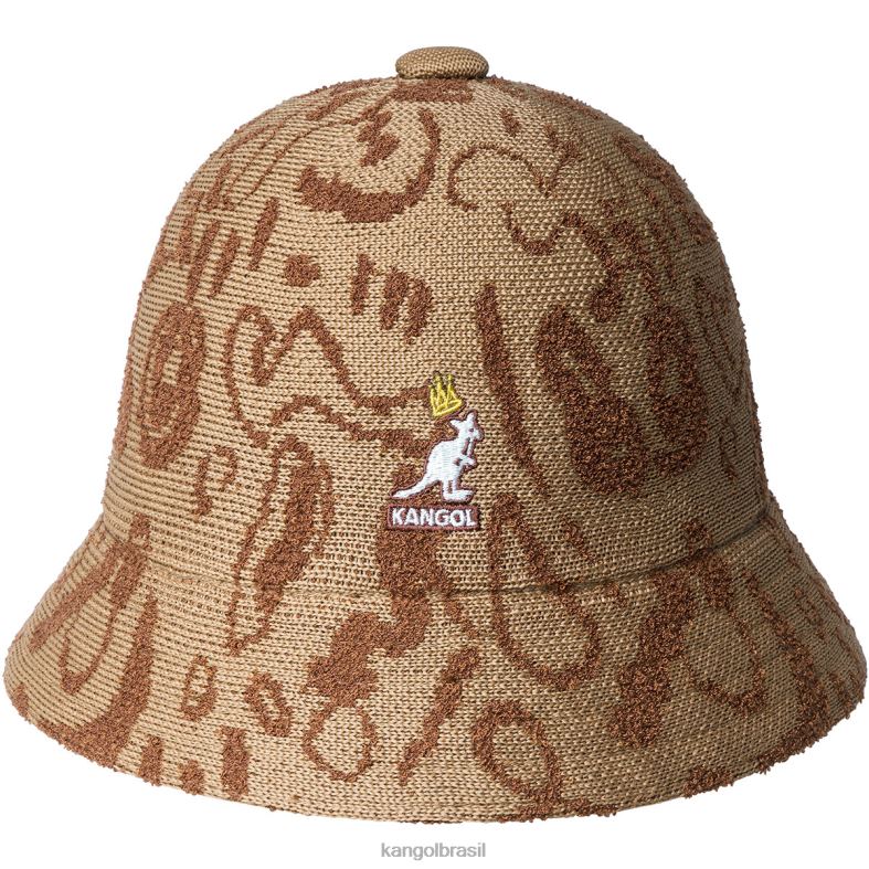 chapelaria | Kangol unissex mogno/castanho rei da rua casual Z4880474
