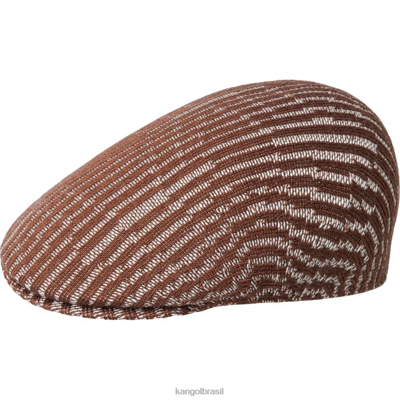 chapelaria | Kangol unissex mogno/creme onda de contorno 507 Z4880208