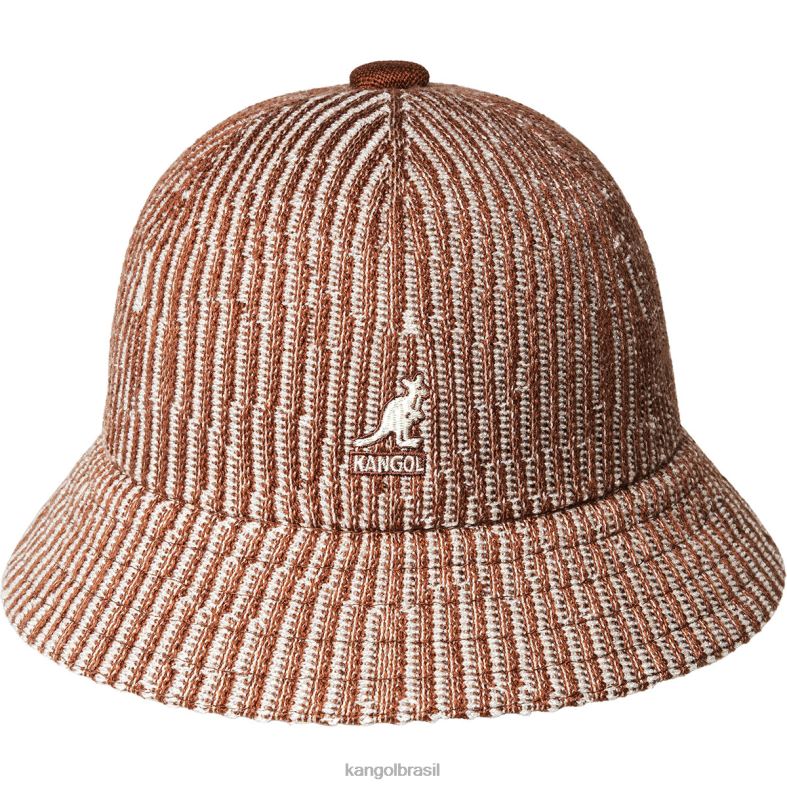 chapelaria | Kangol unissex mogno/creme onda de contorno casual Z4880560