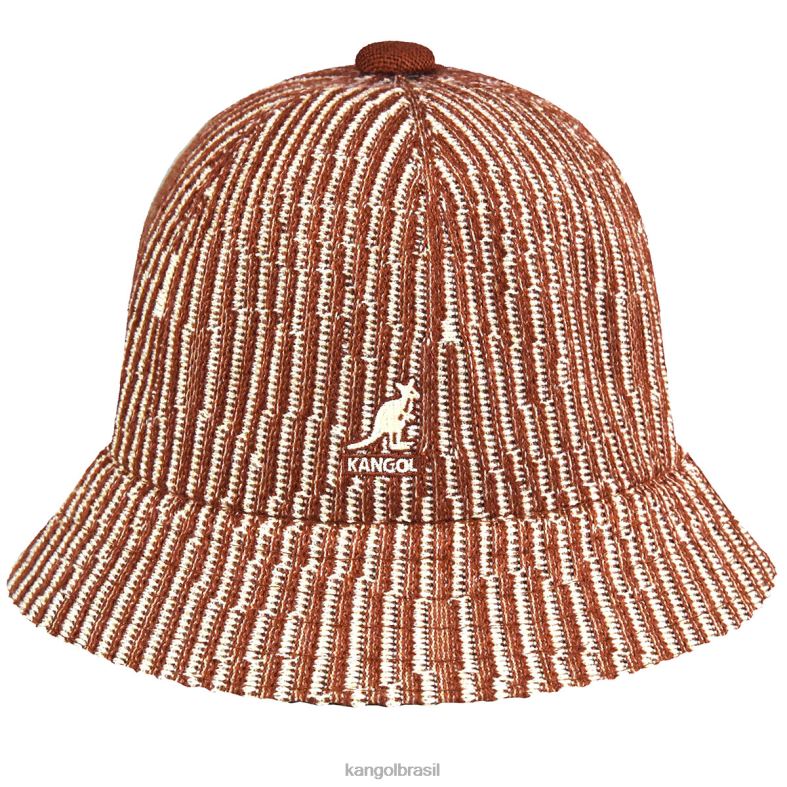 chapelaria | Kangol unissex mogno/creme onda de contorno casual Z4880560