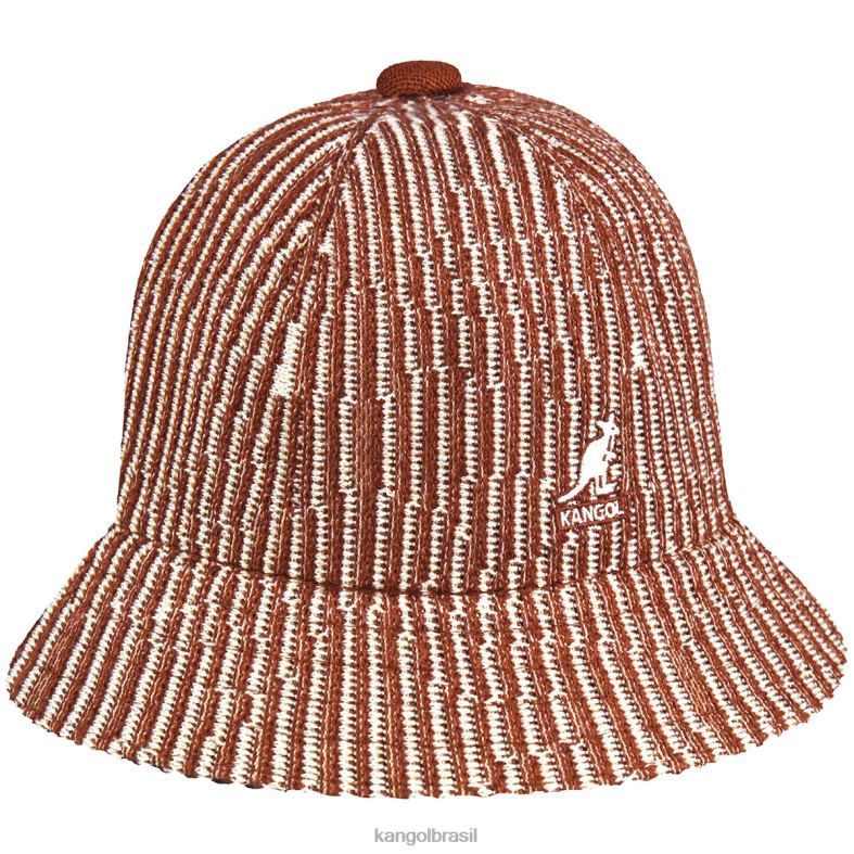 chapelaria | Kangol unissex mogno/creme onda de contorno casual Z4880560