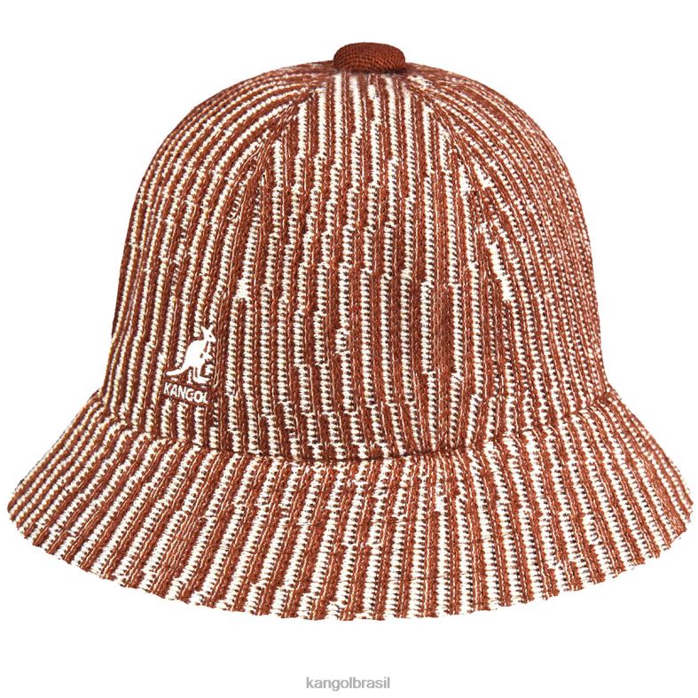 chapelaria | Kangol unissex mogno/creme onda de contorno casual Z4880560