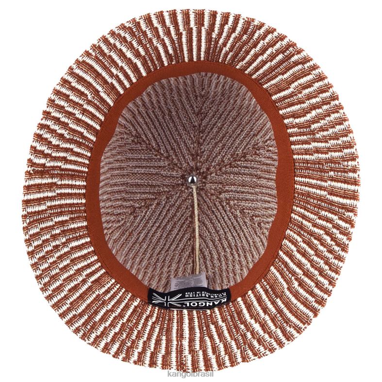chapelaria | Kangol unissex mogno/creme onda de contorno casual Z4880560