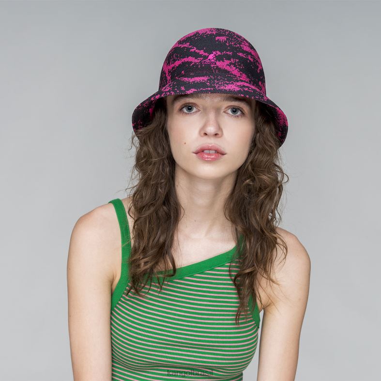 chapelaria | Kangol unissex molas profundas/rosa elétrico aerógrafo casual Z4880654