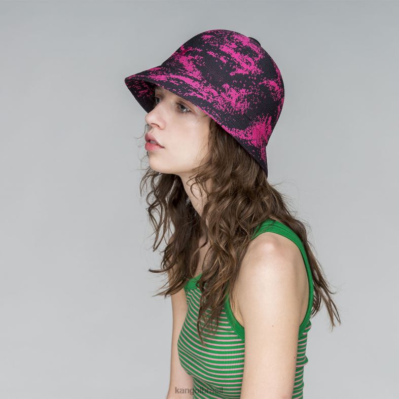 chapelaria | Kangol unissex molas profundas/rosa elétrico aerógrafo casual Z4880654