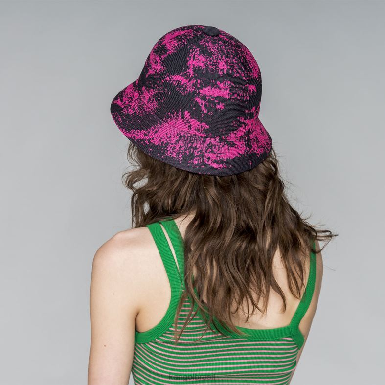 chapelaria | Kangol unissex molas profundas/rosa elétrico aerógrafo casual Z4880654