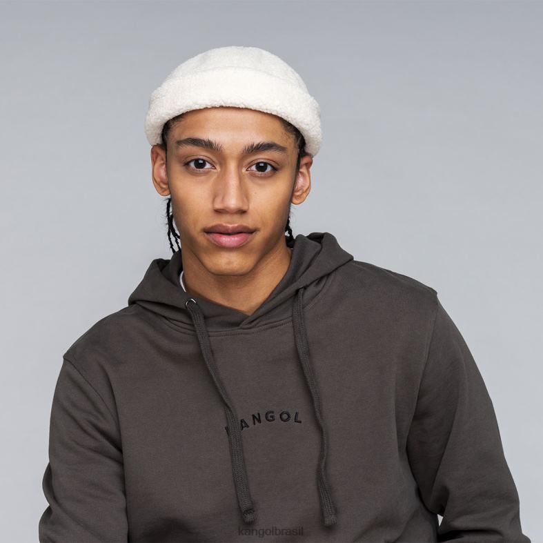chapelaria | Kangol unissex off white boné de relógio de pelúcia Z4880813
