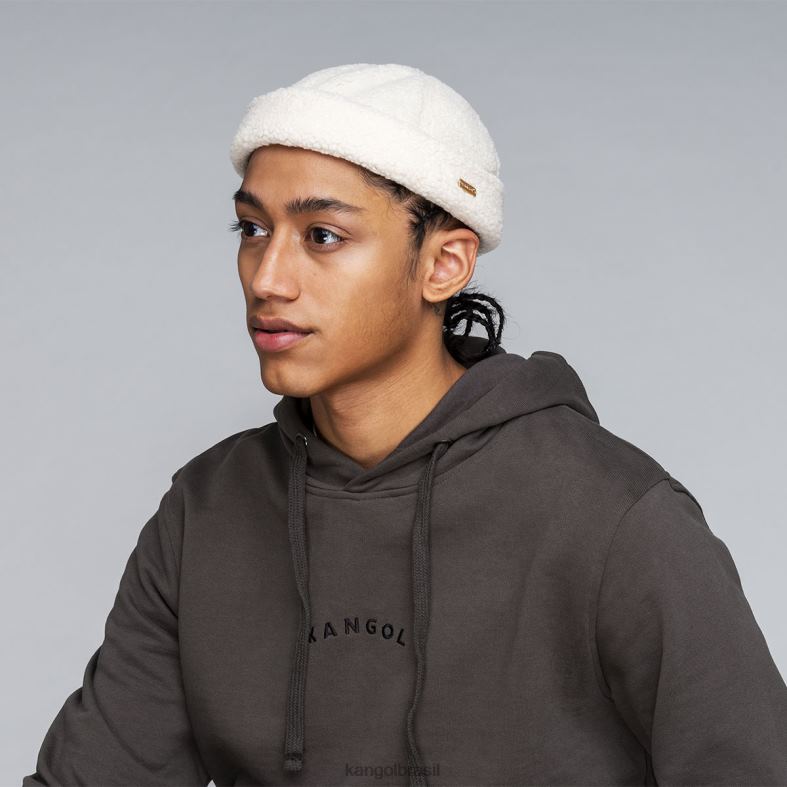 chapelaria | Kangol unissex off white boné de relógio de pelúcia Z4880813