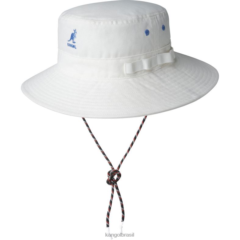 chapelaria | Kangol unissex off white chapéu de selva de cabos utilitários Z4880502