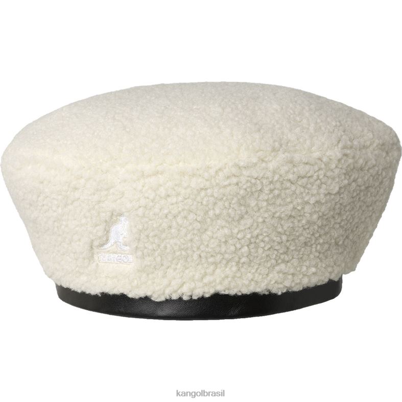 chapelaria | Kangol unissex off white/verde óleo boina reversível de pelúcia de náilon Z4880422