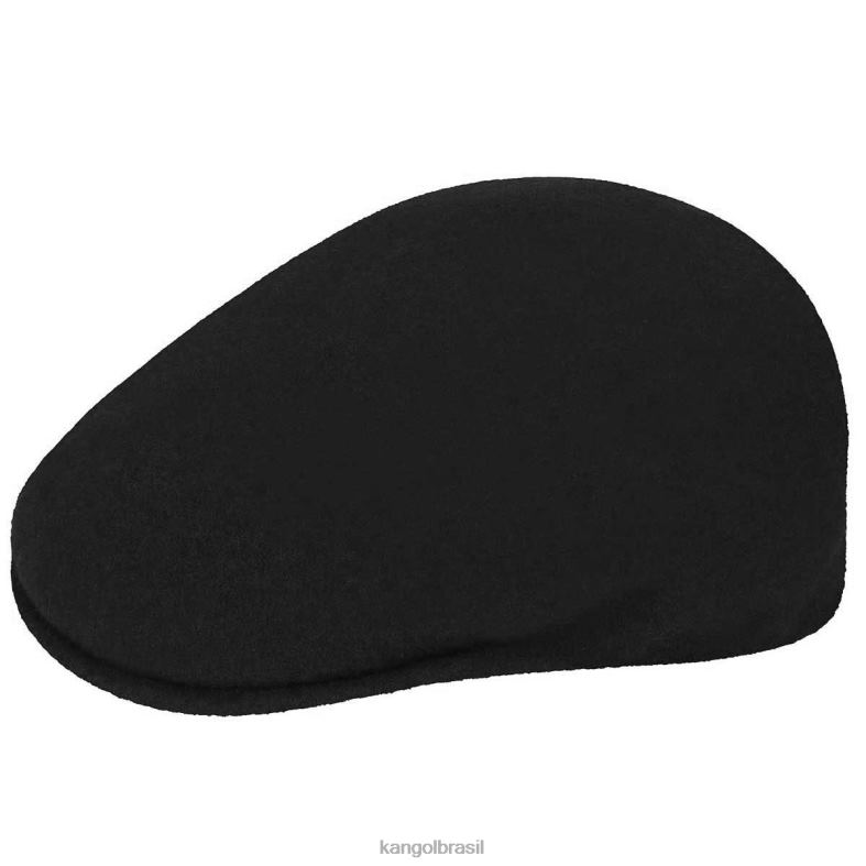 chapelaria | Kangol unissex ouro Preto lã 504 Z4880127