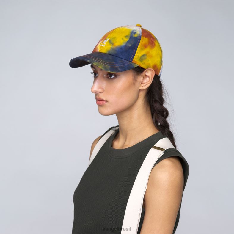 chapelaria | Kangol unissex palma de ouro beisebol tie dye Z4880352