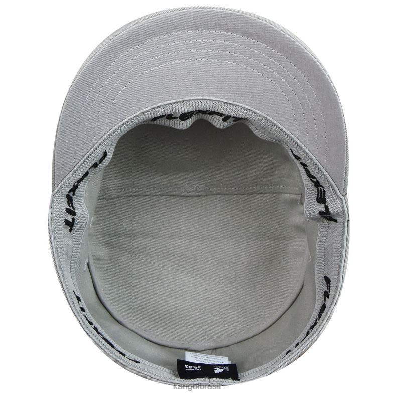 chapelaria | Kangol unissex prata boné do exército de sarja de algodão Z4880265