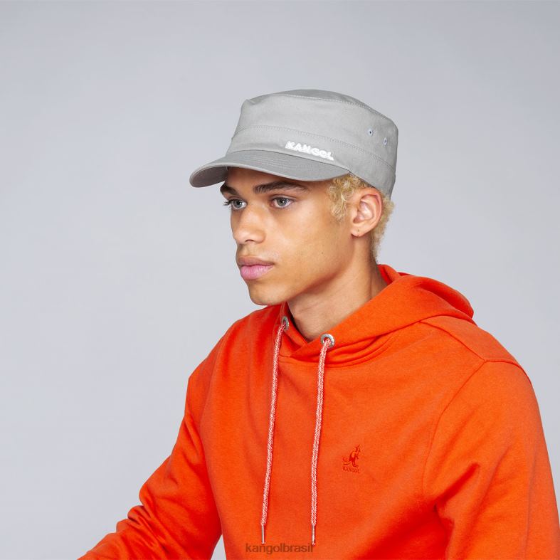 chapelaria | Kangol unissex prata boné do exército de sarja de algodão Z4880265