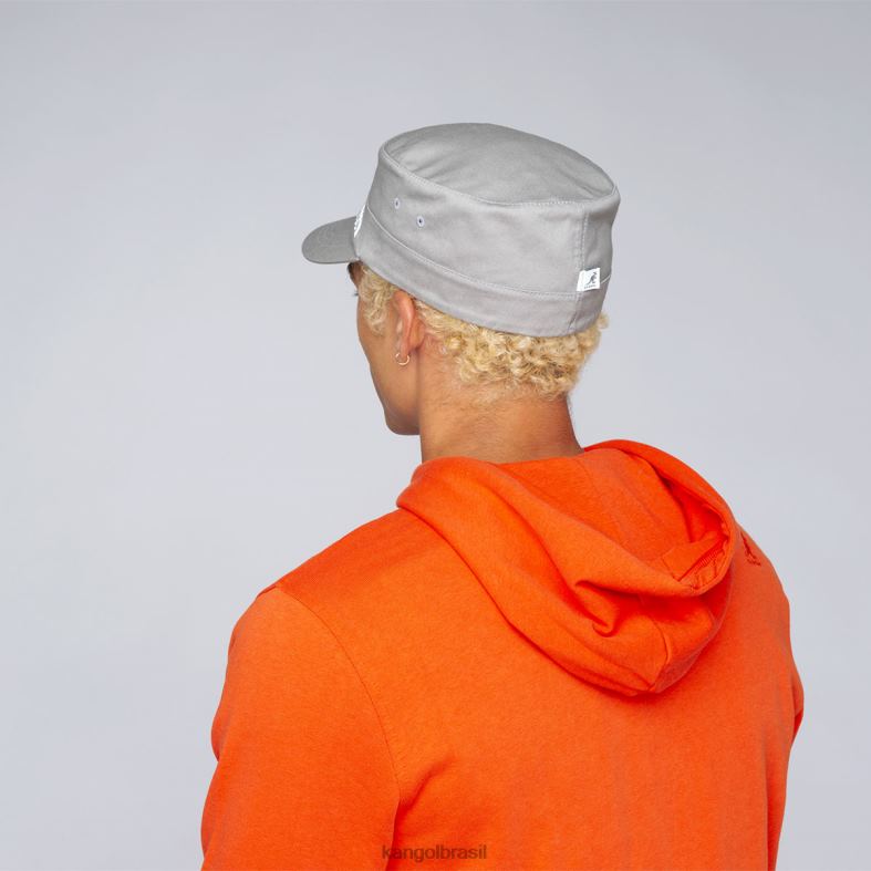 chapelaria | Kangol unissex prata boné do exército de sarja de algodão Z4880265
