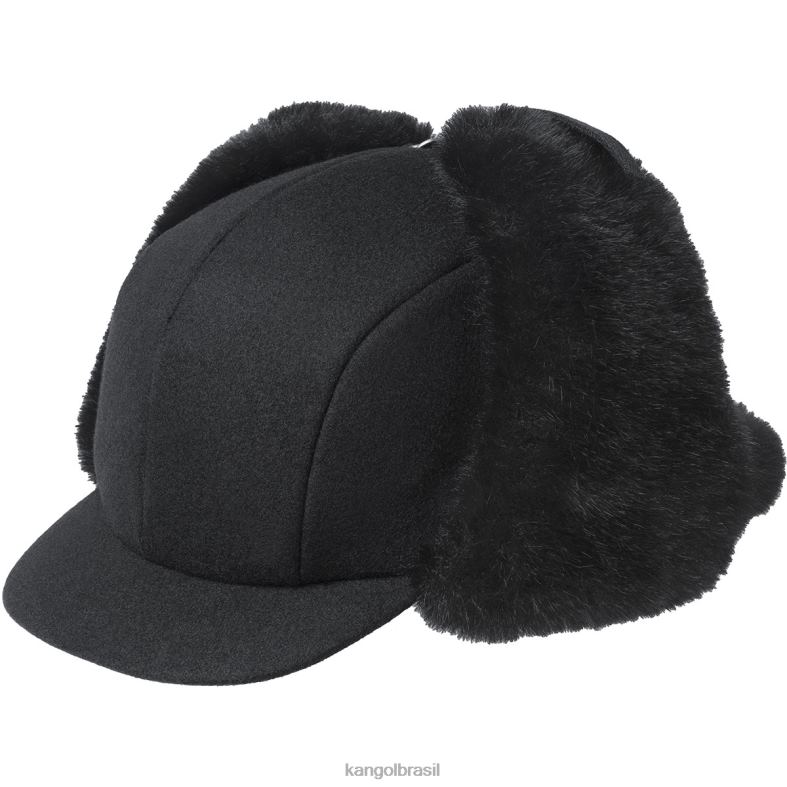 chapelaria | Kangol unissex preto aviador de lã Z4880860