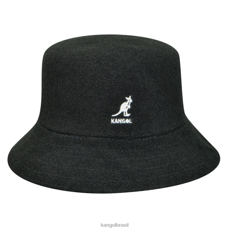 chapelaria | Kangol unissex preto balde de bermudas Z4880617
