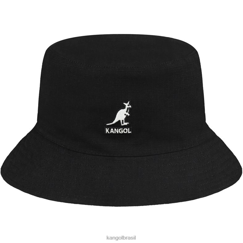 chapelaria | Kangol unissex preto balde de rotação essencial ripstop Z4880517