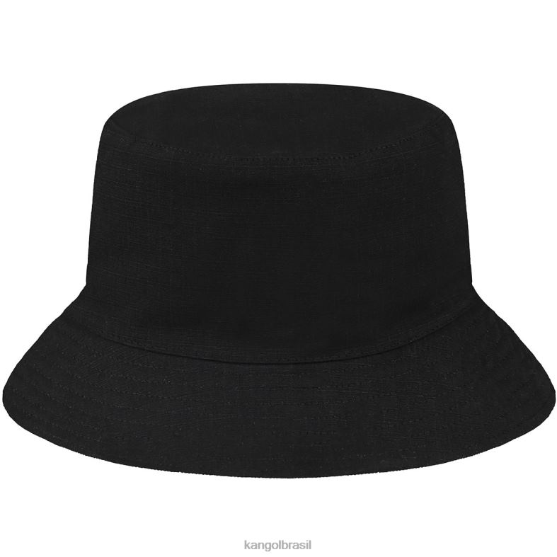 chapelaria | Kangol unissex preto balde de rotação essencial ripstop Z4880517