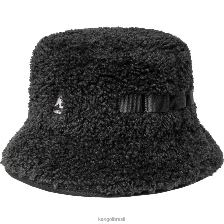 chapelaria | Kangol unissex preto balde utilitário de tosquia falsa Z4880553