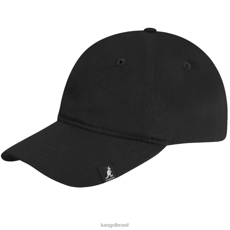 chapelaria | Kangol unissex preto beisebol ajustável de algodão Z4880332