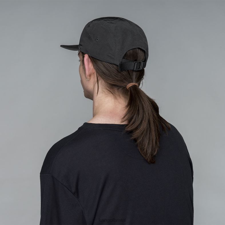 chapelaria | Kangol unissex preto beisebol de 5 painéis de toque suave Z4880276