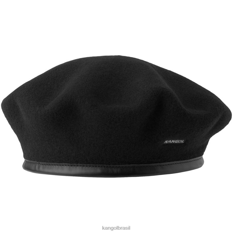 chapelaria | Kangol unissex preto boina de lã monty Z4880430