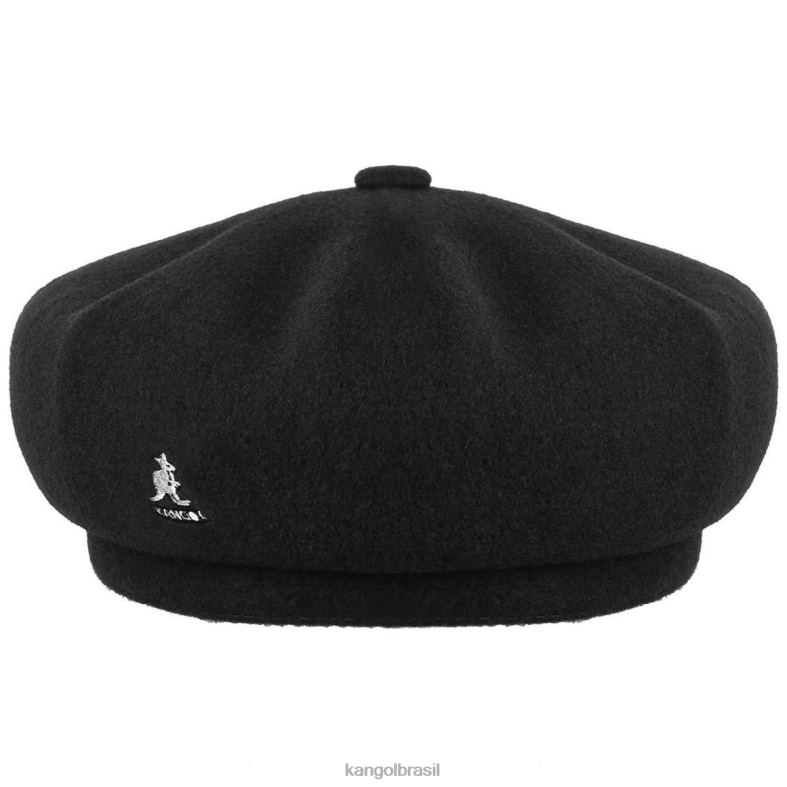 chapelaria | Kangol unissex preto boina jax de lã Z4880436
