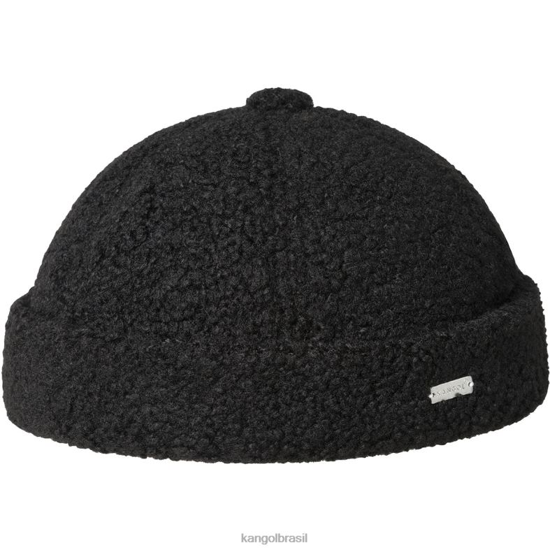 chapelaria | Kangol unissex preto boné de relógio de pelúcia Z4880812