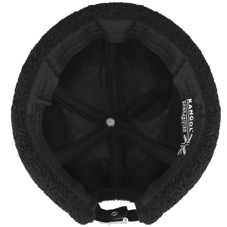 chapelaria | Kangol unissex preto boné de relógio de pelúcia Z4880812