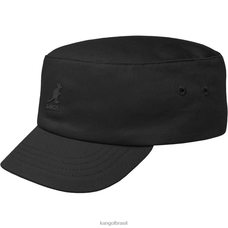 chapelaria | Kangol unissex preto boné do exército de ajuste elástico Z4880253