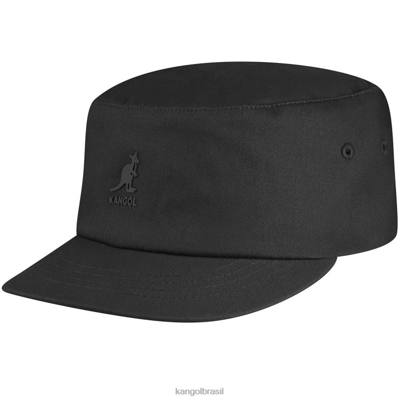 chapelaria | Kangol unissex preto boné do exército de ajuste elástico Z4880253