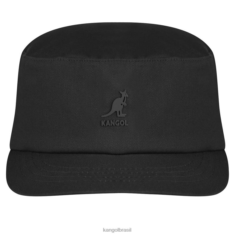 chapelaria | Kangol unissex preto boné do exército de ajuste elástico Z4880253