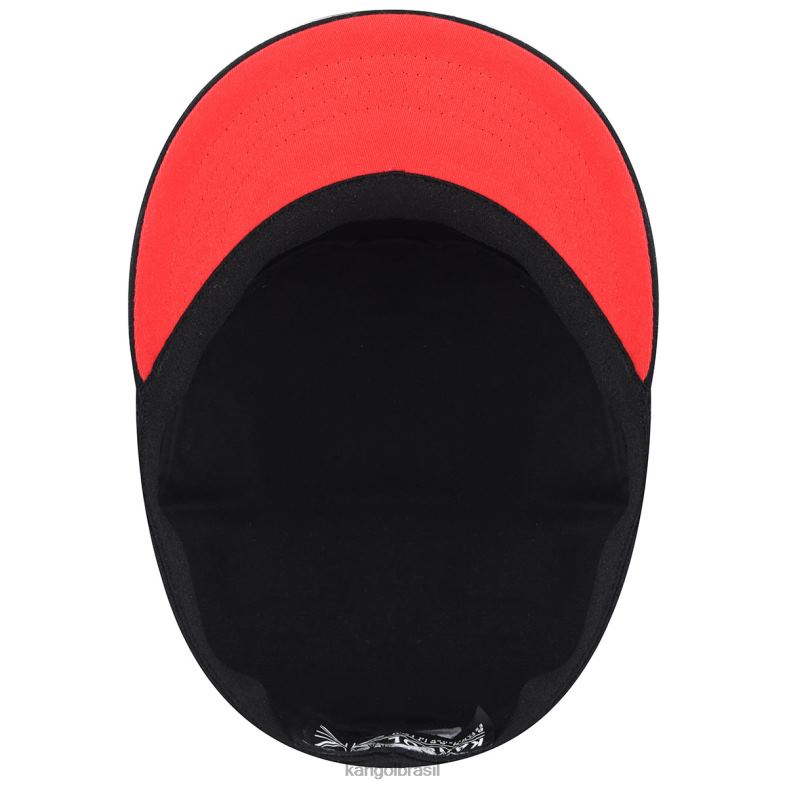 chapelaria | Kangol unissex preto boné do exército de ajuste elástico Z4880253