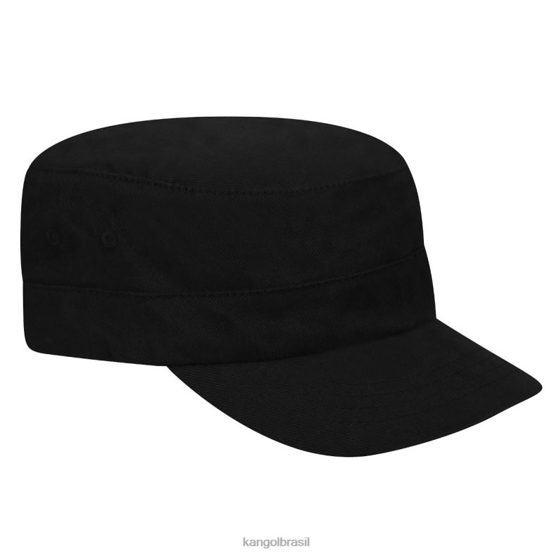 chapelaria | Kangol unissex preto boné do exército de sarja de algodão Z4880259