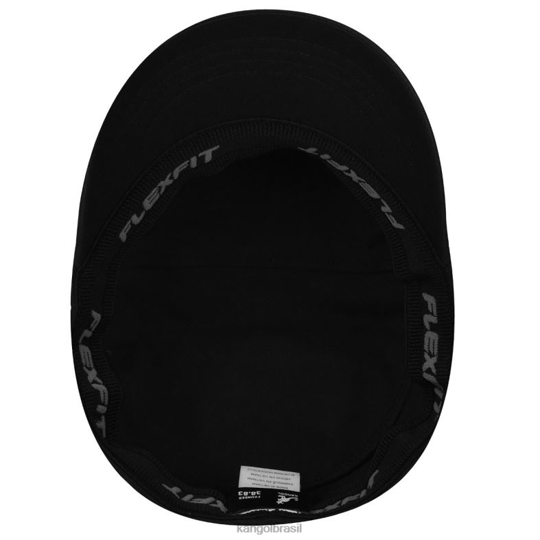 chapelaria | Kangol unissex preto boné do exército de sarja de algodão Z4880259